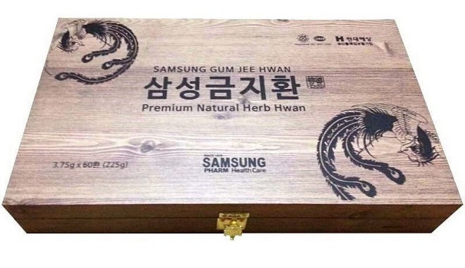An Cung Ngưu Hoàng Hoàn Hộp gỗ 60 viên 225g - Samsung Gum Jee Hwan